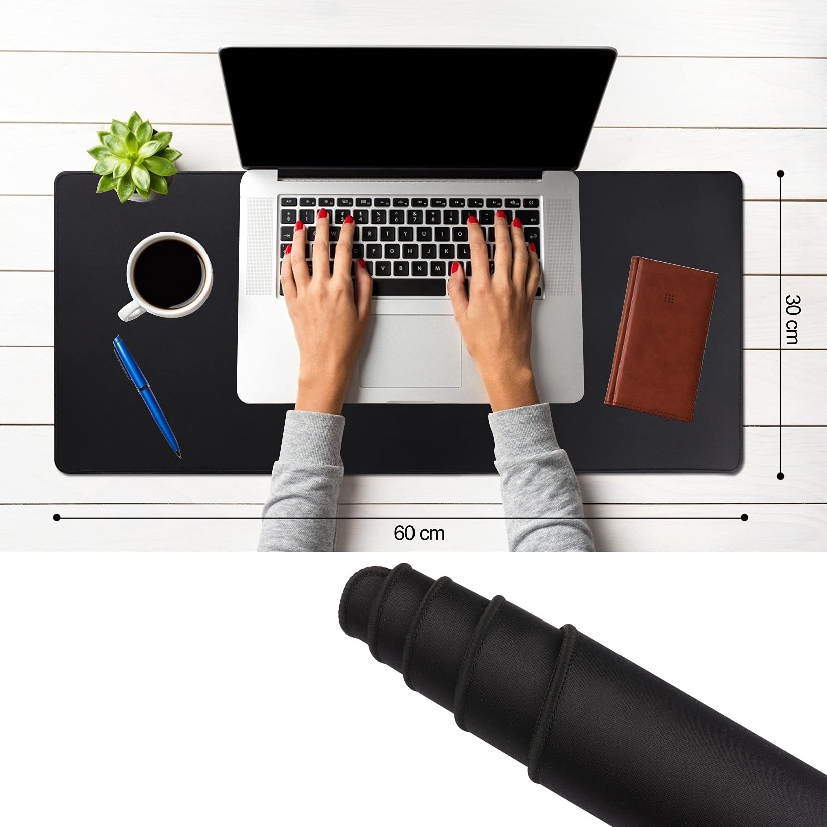 Large Gaming Mouse Pad (900x400x0.3MM), BviFioX Extended Large Mouse Pad with Premium Textured