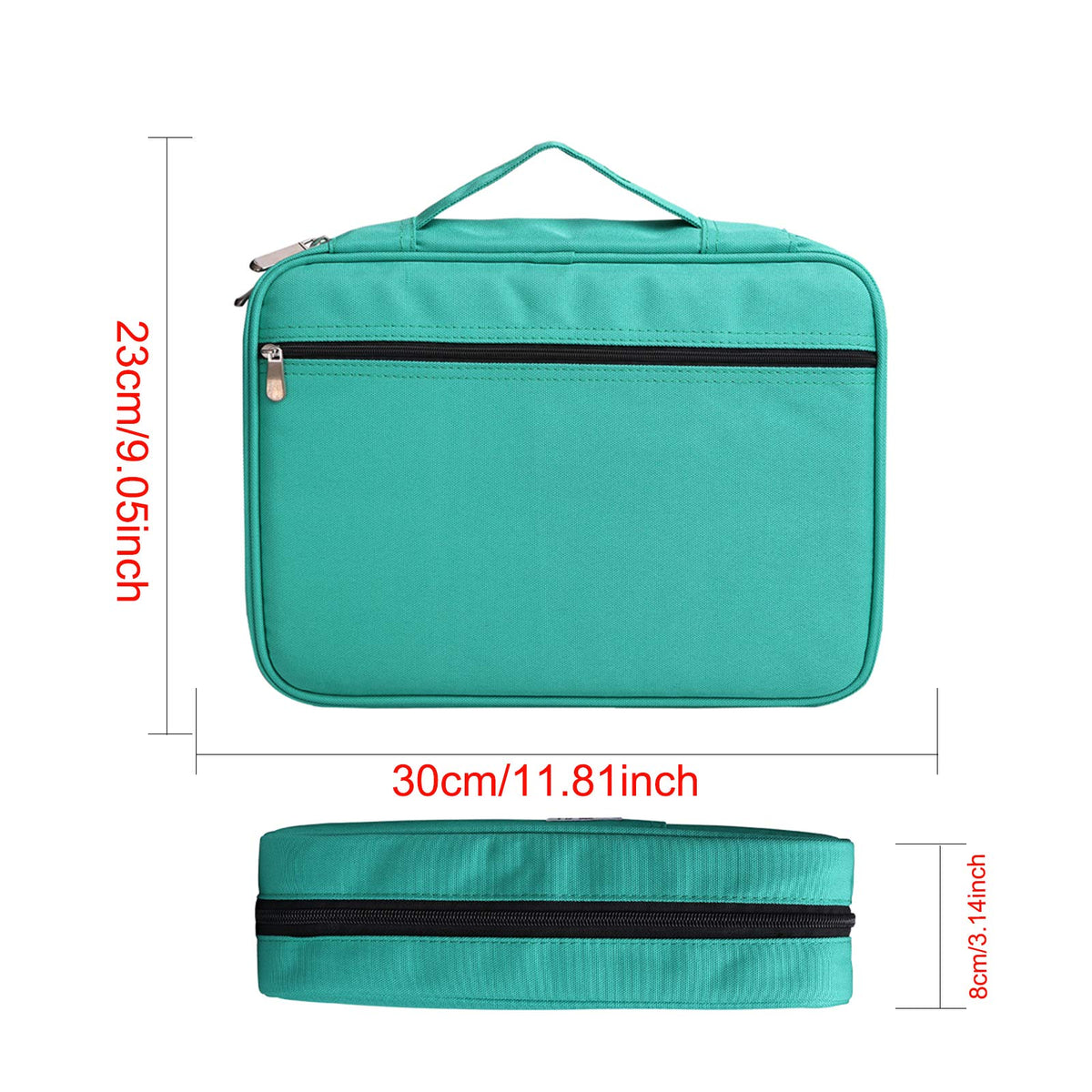 BOMKEE Pencil Case for Adults 220 Slots Colored Pencils Gel Pen Organizer Bag with Zipper for