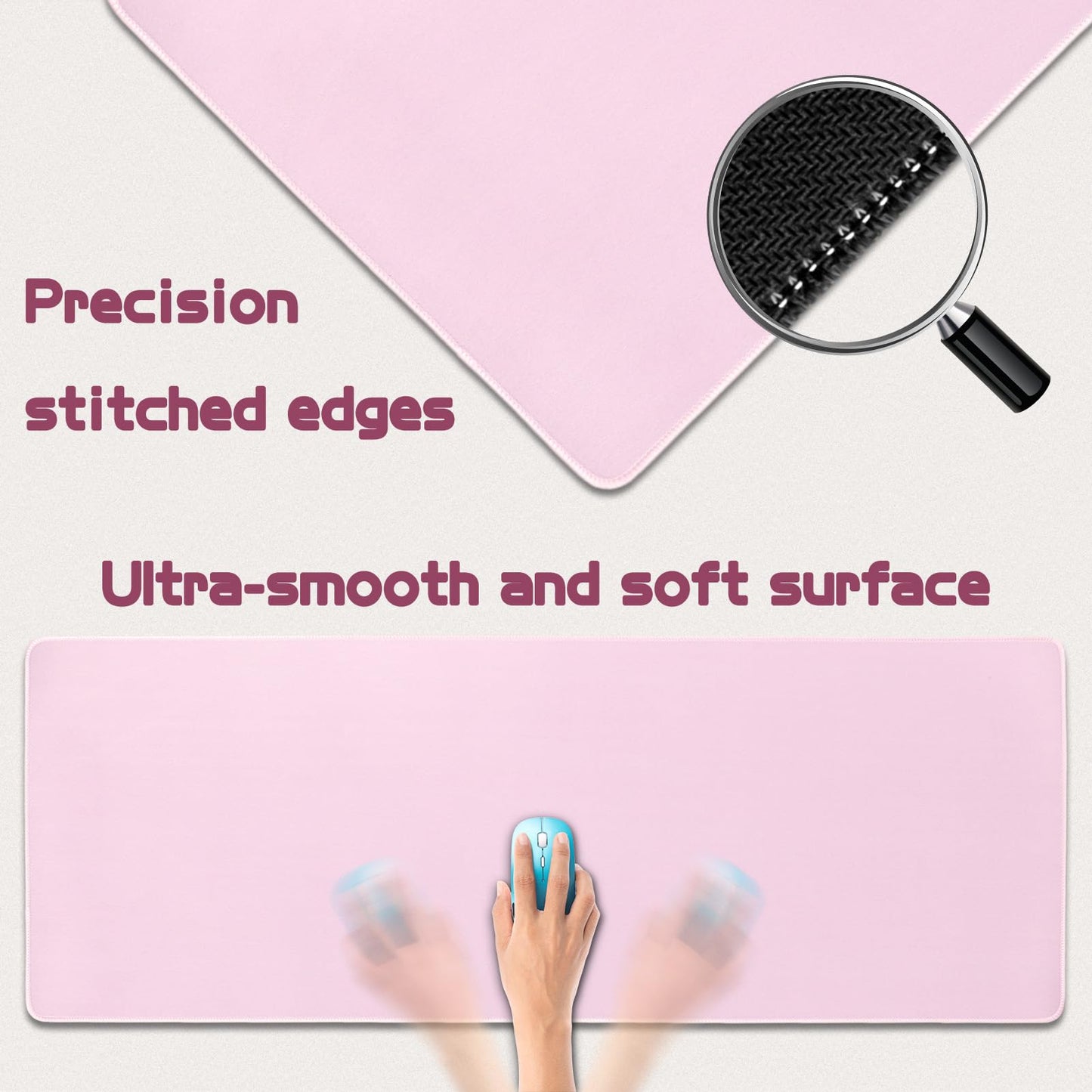 Mouse Pad Gaming - Desk Mat for Keyboard and Mouse - Large Mouse Pad for Desk, Mousepad (31.5 x