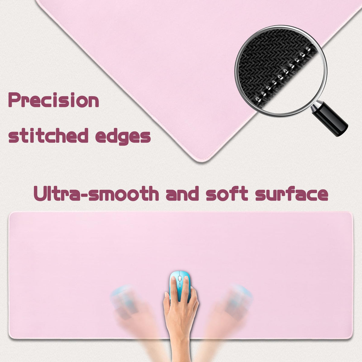 Mouse Pad Gaming - Desk Mat for Keyboard and Mouse - Large Mouse Pad for Desk, Mousepad (31.5 x