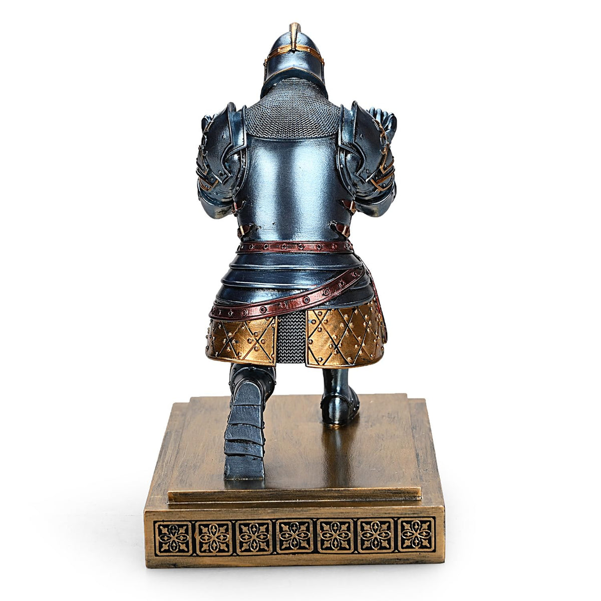 King's Guard Knight Pen Holder with a Letter Opener Desk Organizers Blue