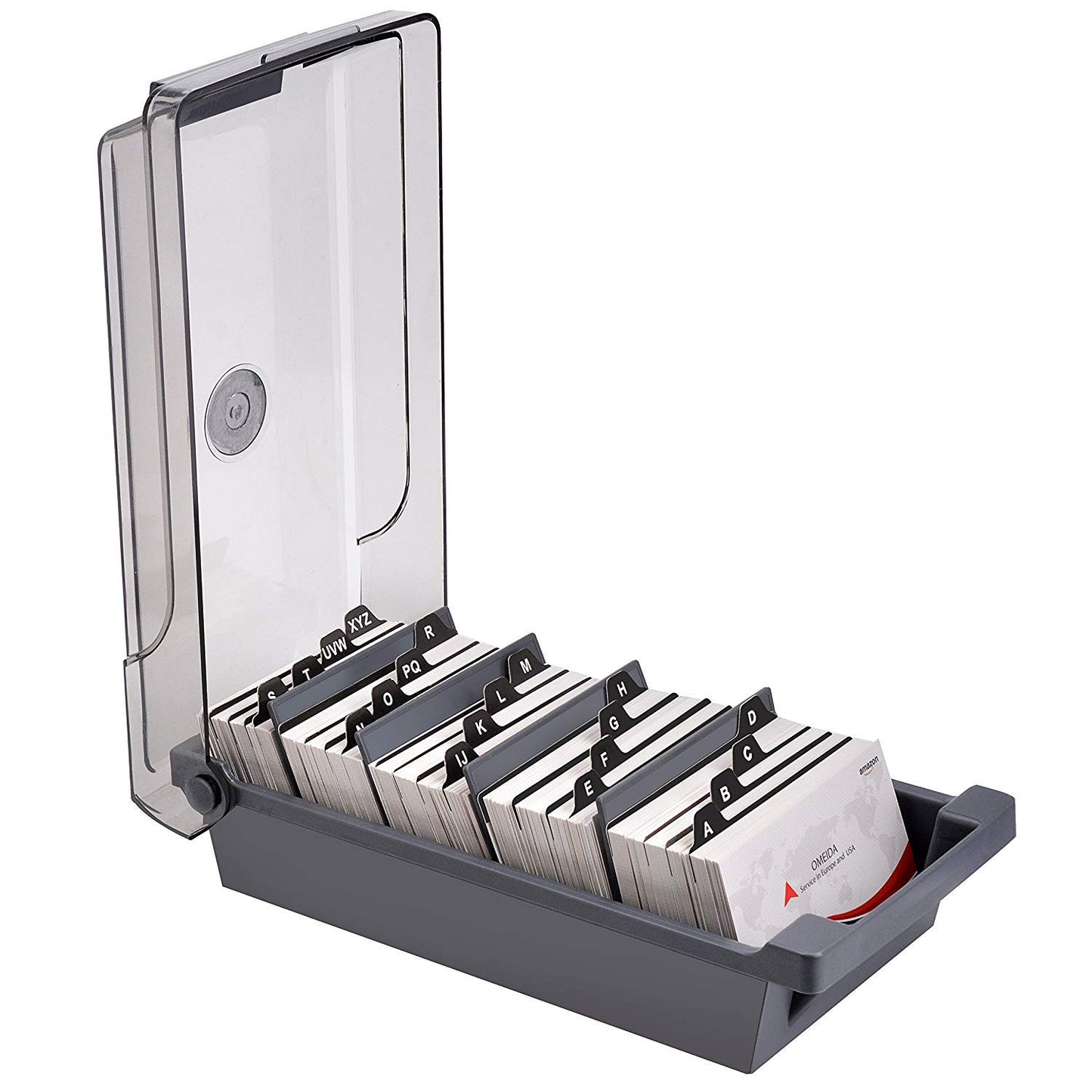 Hamosky Business Card Holder Box Business Card Box Business Card File Business Card Storage