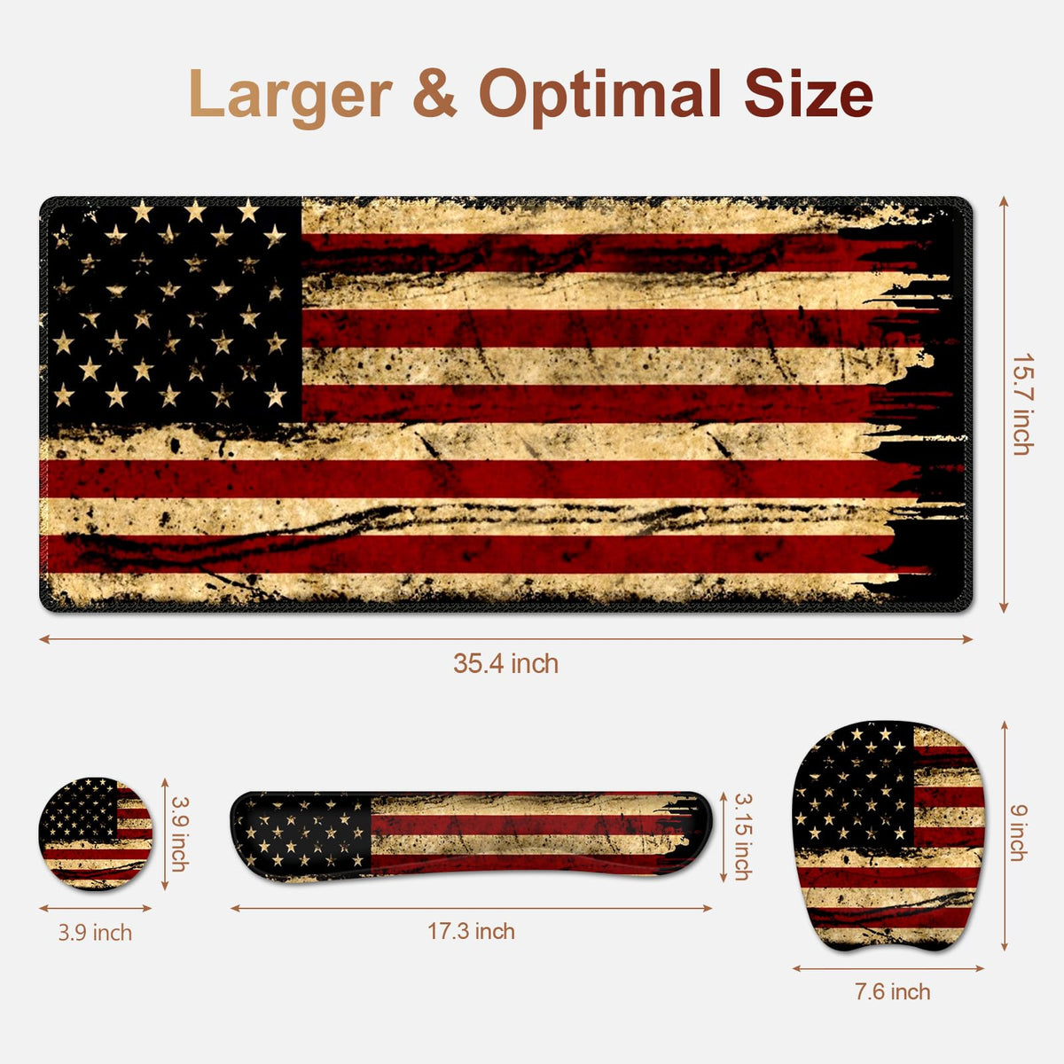 NXZGO Large Mouse Pad with Wrist Support 4in1 Set, XXL Game Mousepad + Keyboard Wrist Rest+Mouse