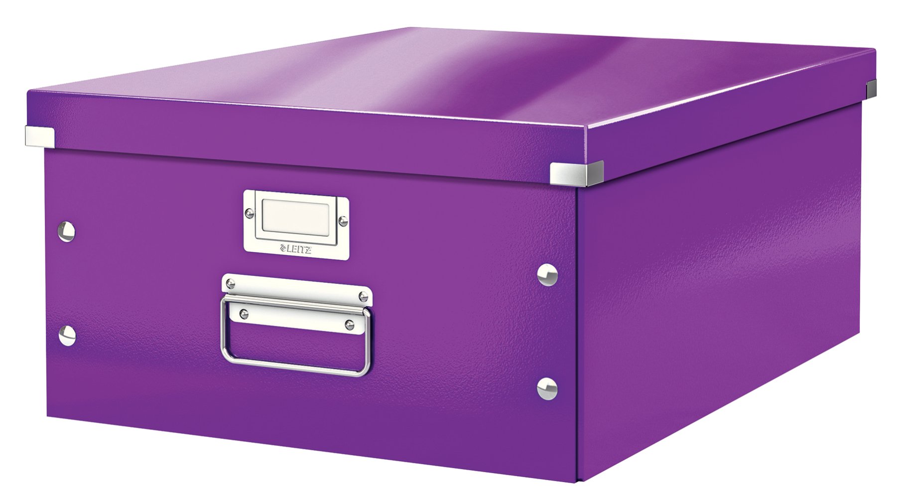 Leitz A5 Storage Box, Click and Store Range 60430001 - Small, Purple Storage Box A3