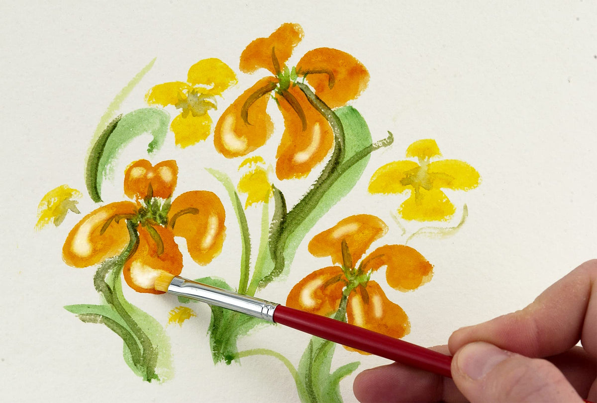 Creative Mark Scrubber Watercolor Brushes - Professional Watercolor Brushes for Scrubbing