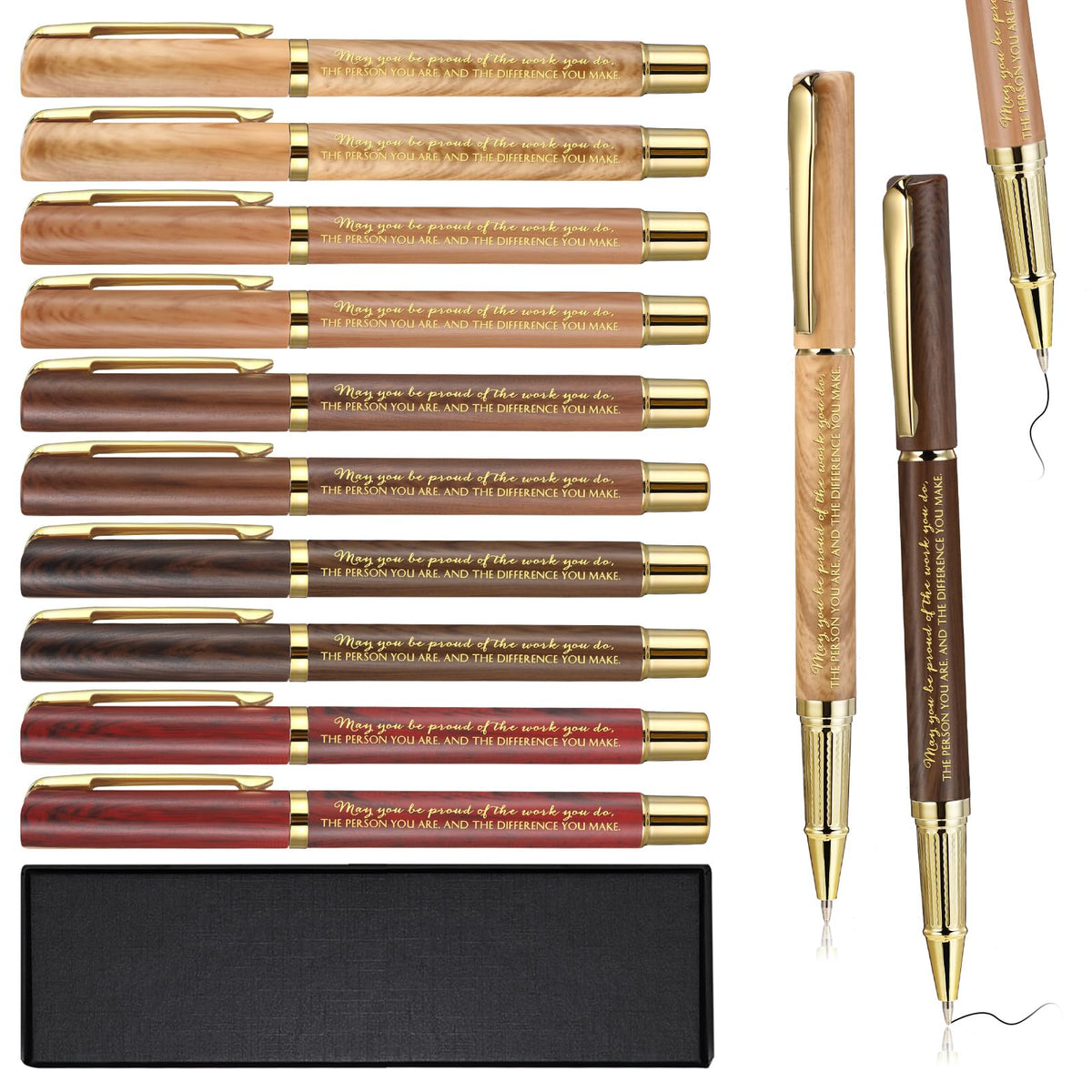 PerKoop 10 Sets Thank You Gifts, Appreciation Pens with Boxes for Men Women