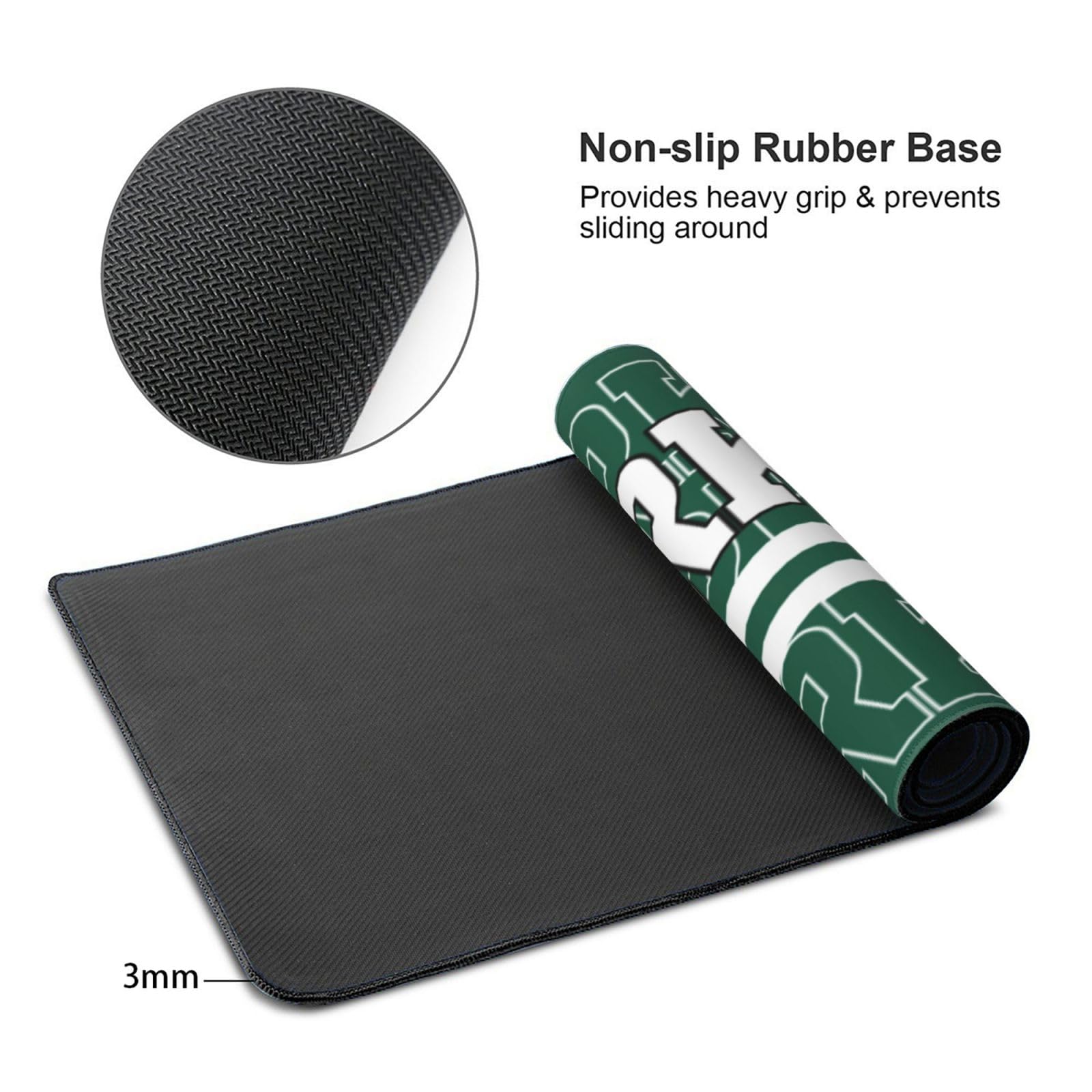 ANTKING New York J Mouse Pad Custom Name and Number Desk Pad for Men Women Youth Gifts