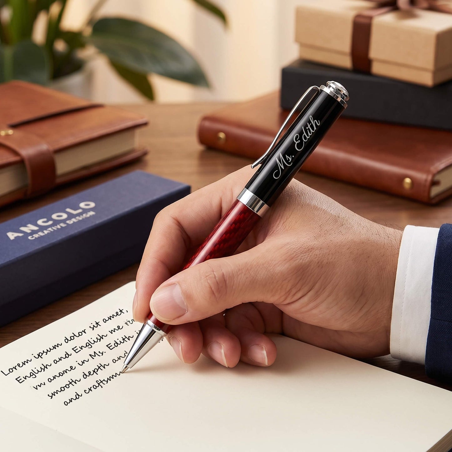 Custom Ballpoint Pen-Personalized with Your Message or Name on the Pens
