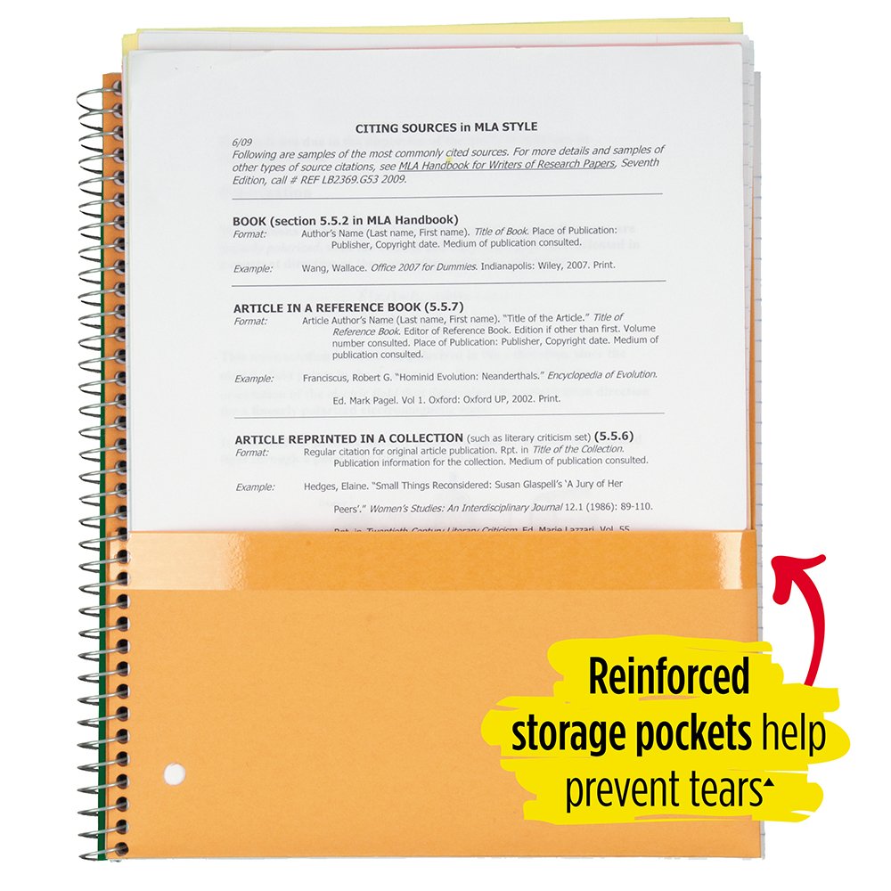 Five Star Spiral Notebook, 1 Subject, College Ruled Paper, 100 Sheets, 11" x 8-1/2", Color Selected