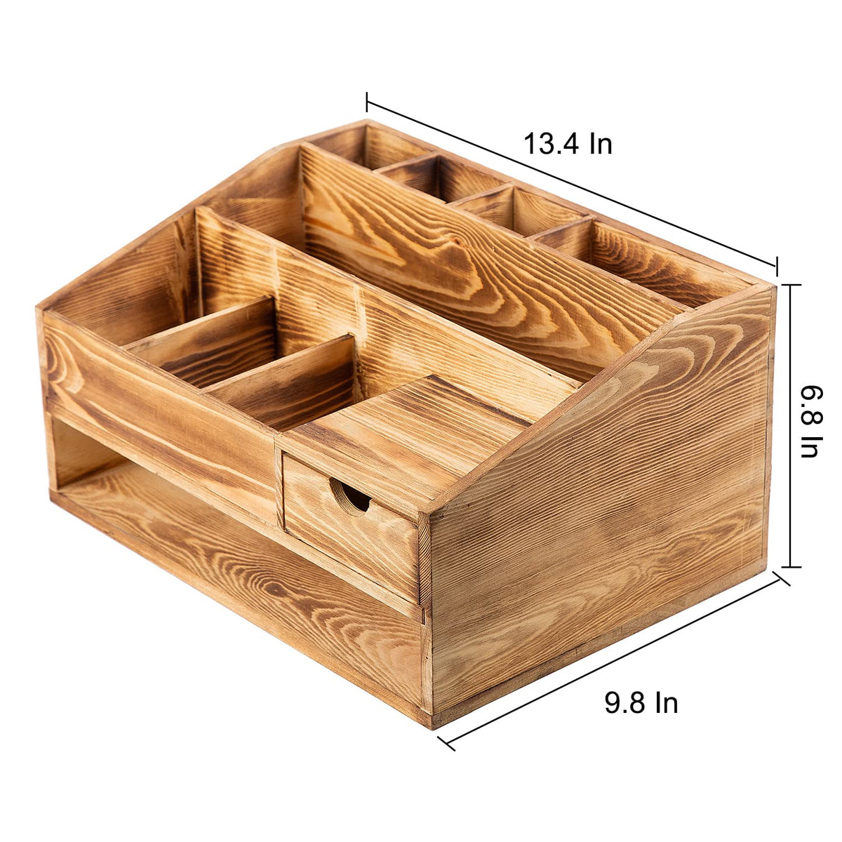 VERGOODR Wood Desk Drawer Organizers with File Organizer Pen holder Decor combo for Desk