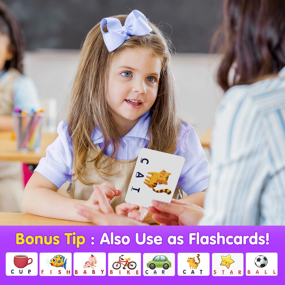 HahaGift Toddler Girl Toys Age 3 4 5 6 7，Matching Letter Game Preschool Learning Educational Toys