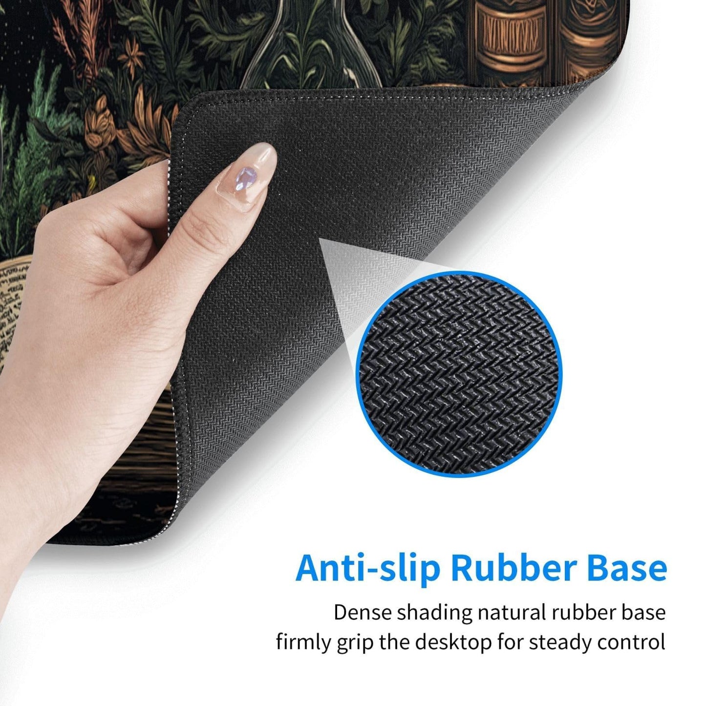 Dark Academia Mouse Pad XL Large Mousepad Non Slip Rubber Base Desk Mat for Laptop Computer Gaming