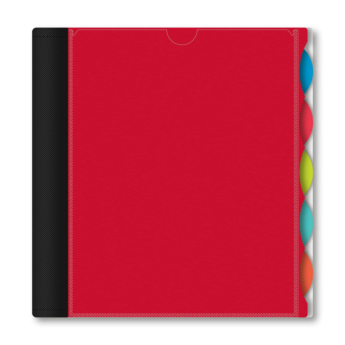 IQ+ iScholar 5-Subject Poly Cover Wirebound Notebook, College Ruled, 11 x 8.5 Inch Sheet Size, 200