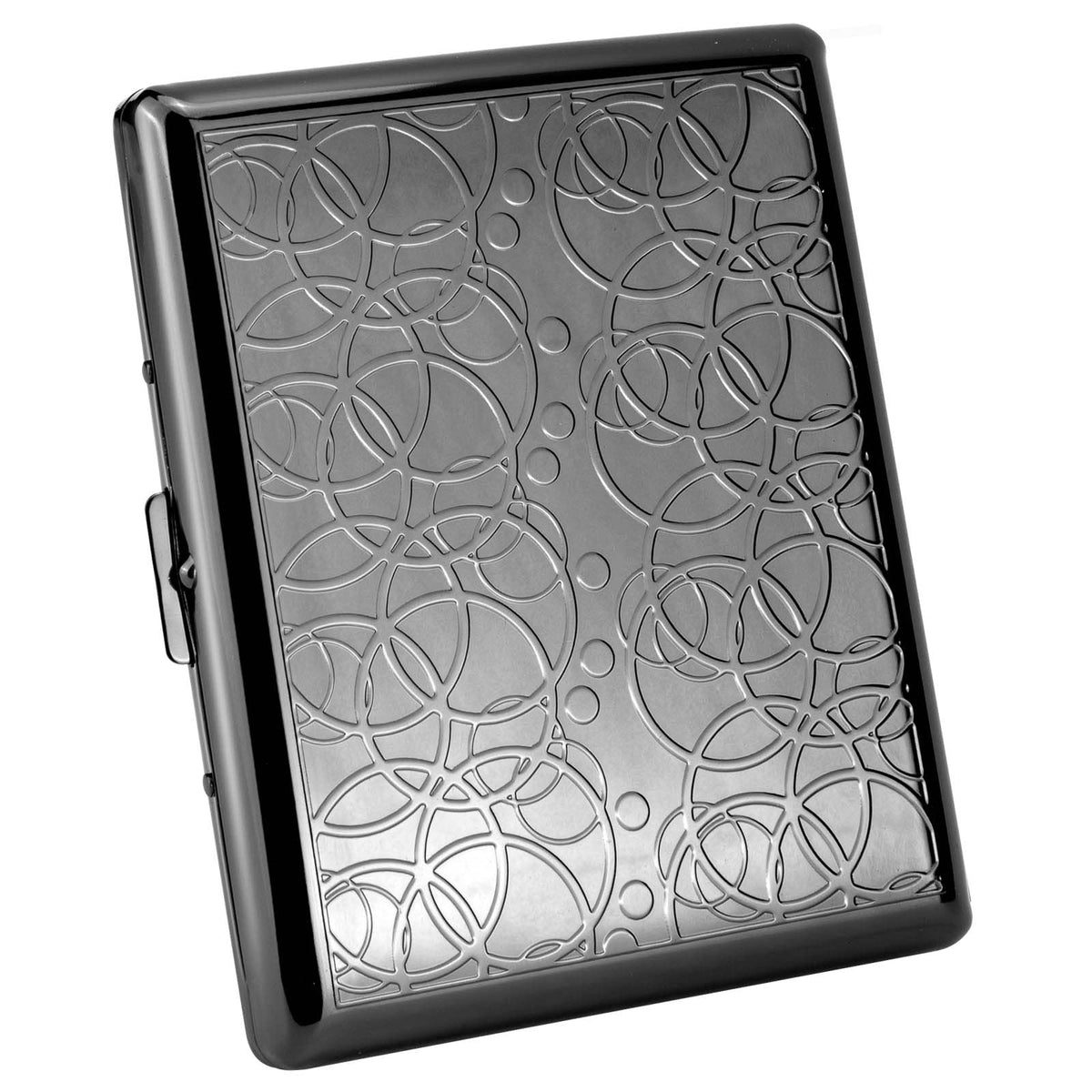 Goshentech Retro case, Metal Plated Metallic Glossy Black,20 Capacity for 100mm Double Sided Spring
