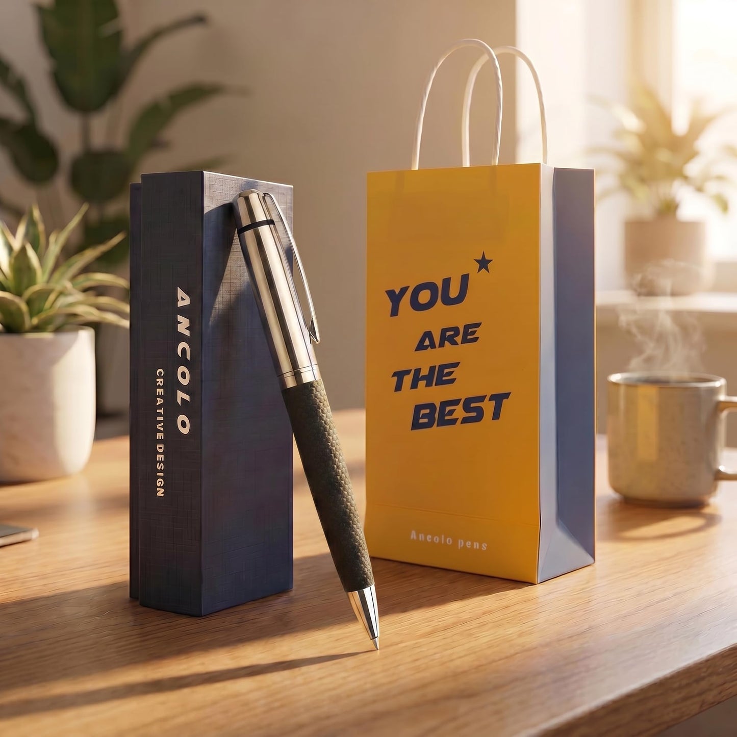 Ancolo Personalized Ballpoint Pen Writing Set- Office Gift set Luxury Pen