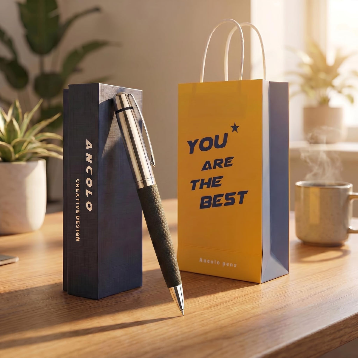 Ancolo Personalized Ballpoint Pen Writing Set- Office Gift set Luxury Pen