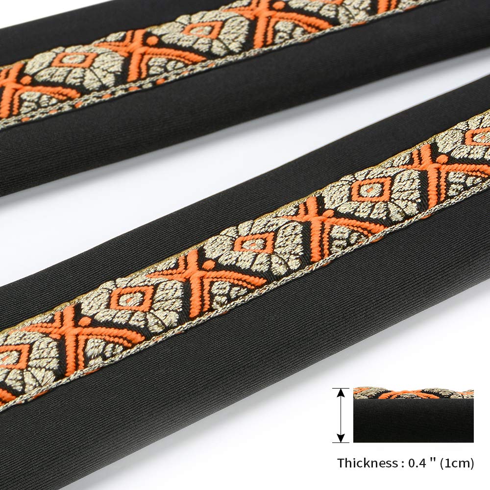 BestSounds Accordion Straps, Soft Padded Adjustable Accordion Genuine Leather Ends Shoulder Straps