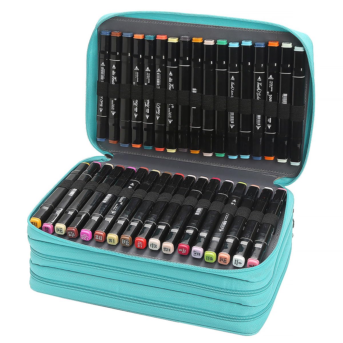 Lbxgap 102 Slots Marker Pen Organizer Case w/Handle