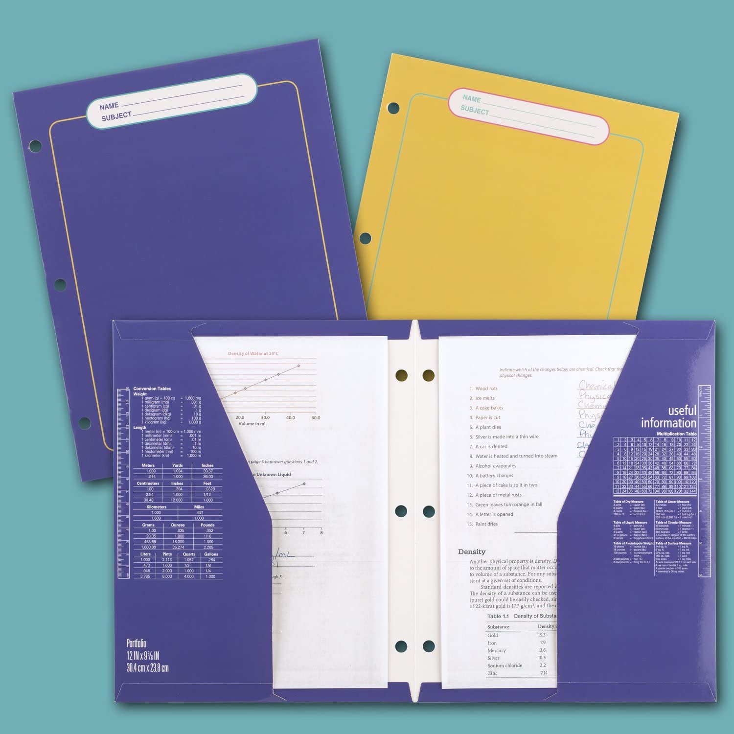 Mead Trapper Keeper Binder, Retro Design, 1 Inch Binder with Folders and Pockets, Holds 8-1/2" x