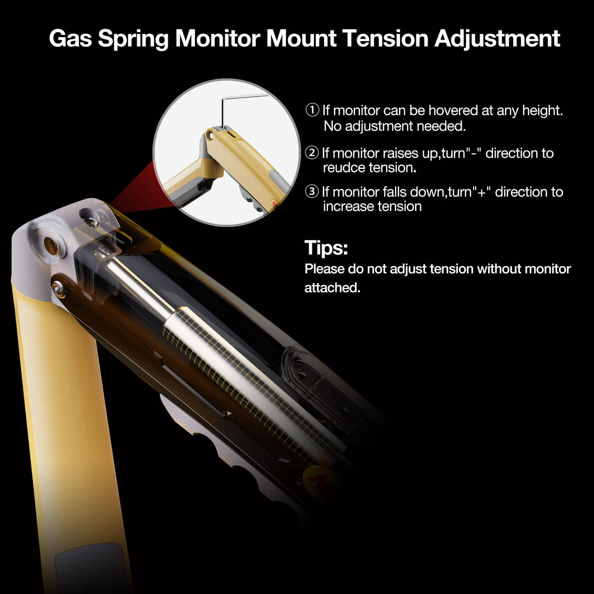 Monitor Mount,Fits 17-30" or Bigger Computer Monitors(Within 19.8lbs), Adjustable Stand with Tilt