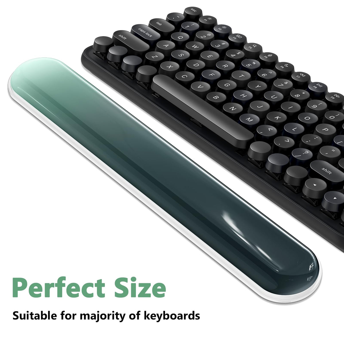 AKIT Ergonomic Mouse Pad and Keyboard Wrist Rest Set, Gel Mousepad, Green