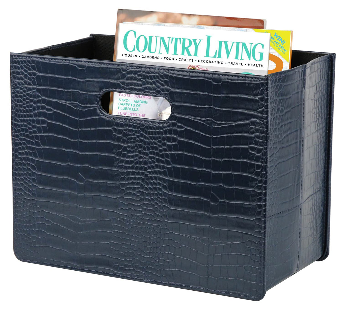 HofferRuffer Magazine Basket Holder, Foldable Magazine Rack, Document File Holder Organizer, File