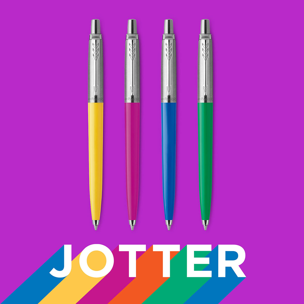 Parker Jotter Originals Ballpoint Pen Collection, Assorted Retro Finishes, Medium Point, Black Ink