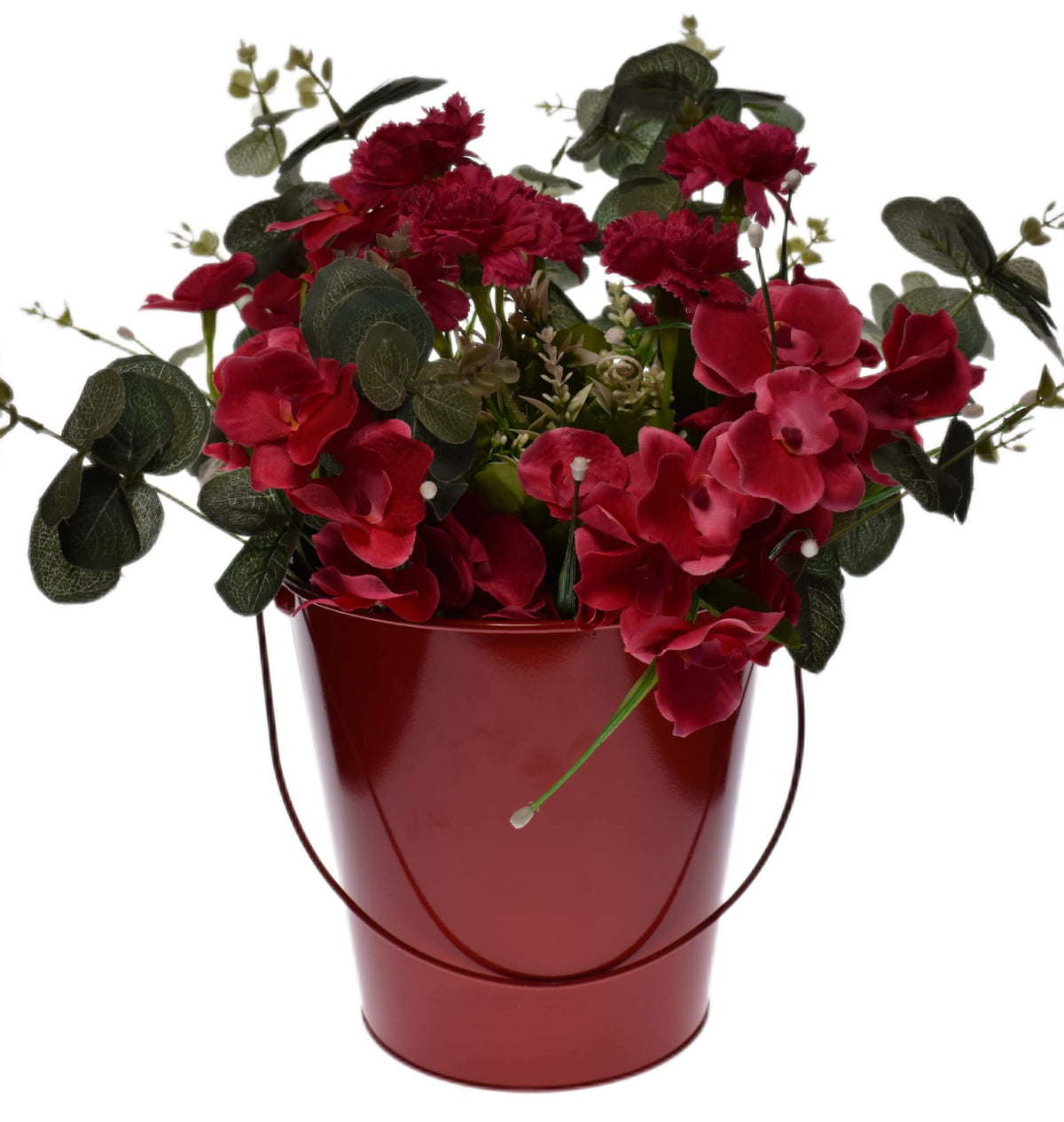 TAKMA Colored Metal Buckets with Handle, 6 Pack 5.91 Inch Galvanized Iron Pail Bucket for