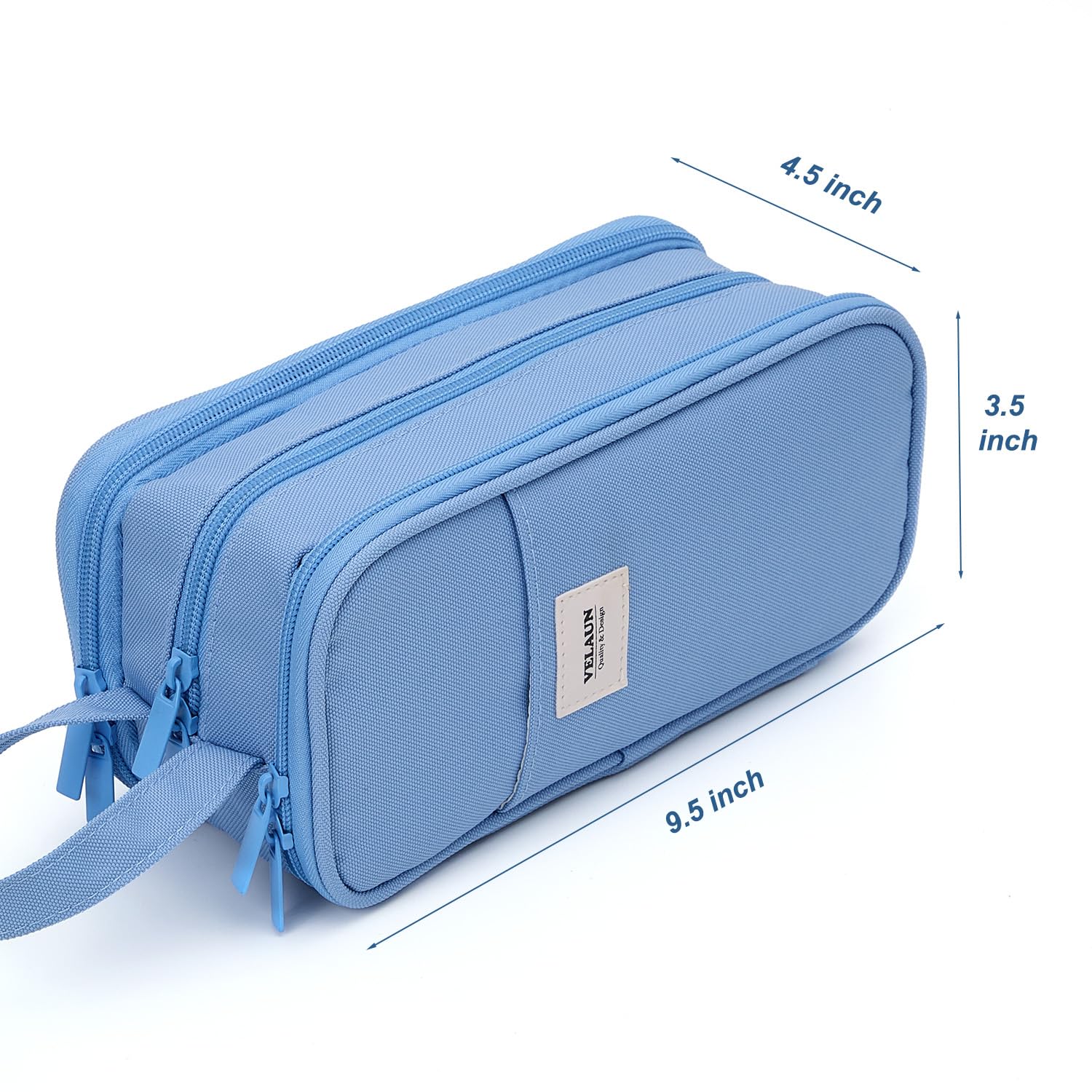 VELAUN Pencil Case Pouch, Large Capacity Pencil Box Bag, Aesthetic Pen Organizer for School