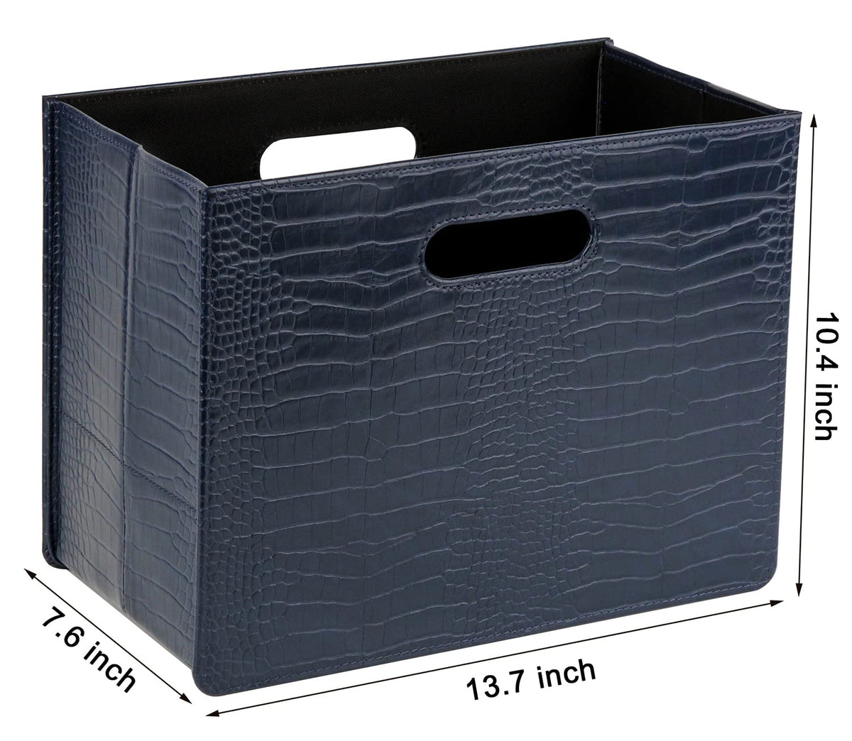 HofferRuffer Magazine Basket Holder, Foldable Magazine Rack, Document File Holder Organizer, File
