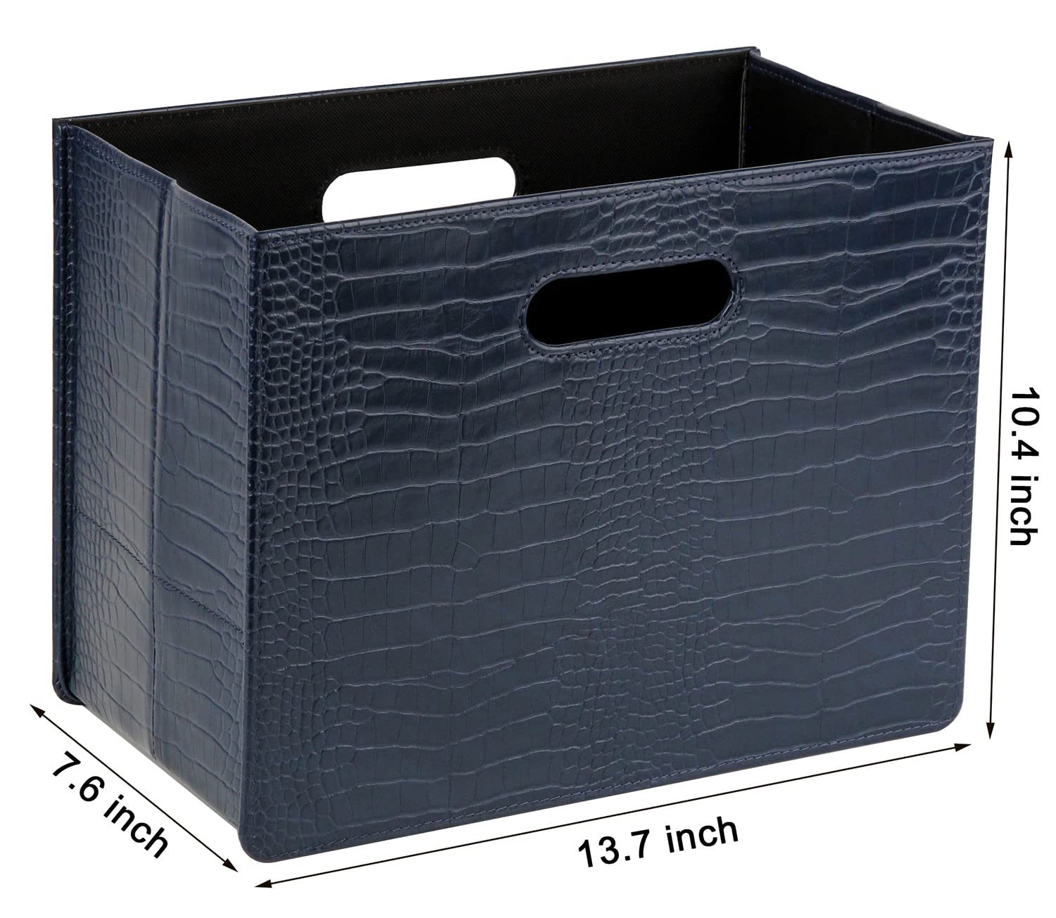 HofferRuffer Magazine Basket Holder, Foldable Magazine Rack, Document File Holder Organizer, File