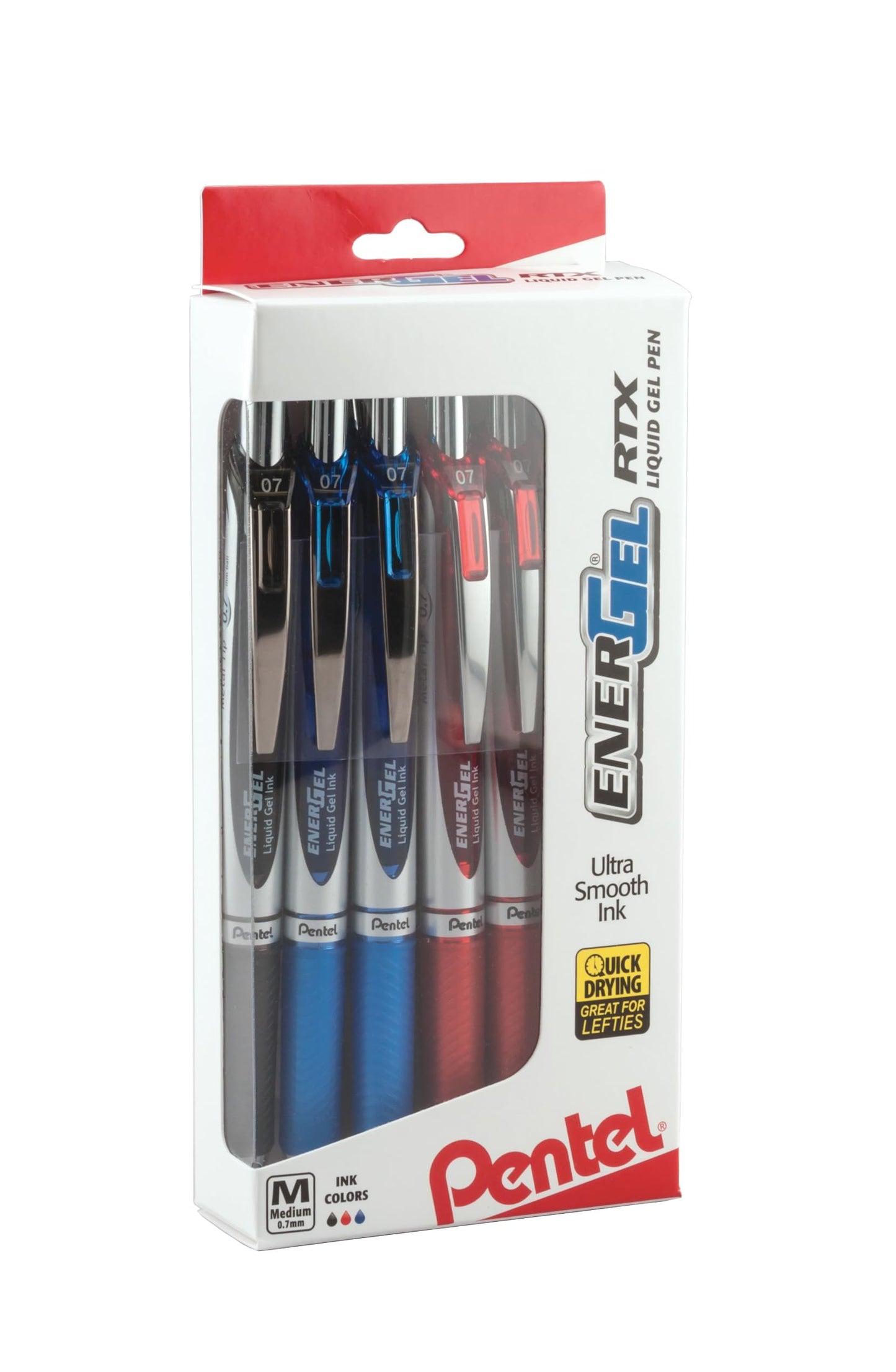 Pentel EnerGel RTX RT Liquid Gel Pen (Pack of 1, 12 Count Total)
