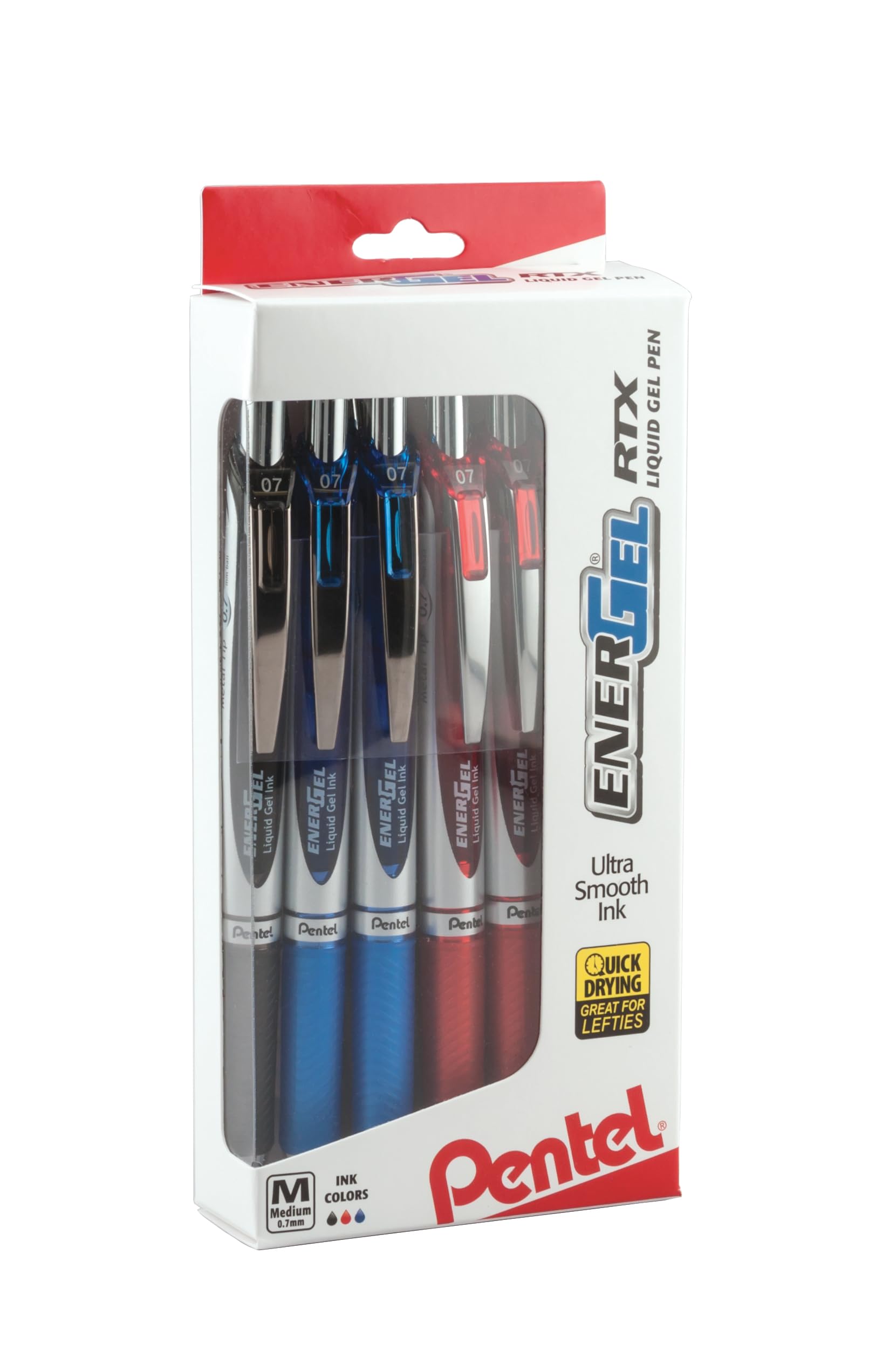 Pentel EnerGel RTX RT Liquid Gel Pen (Pack of 1, 12 Count Total)