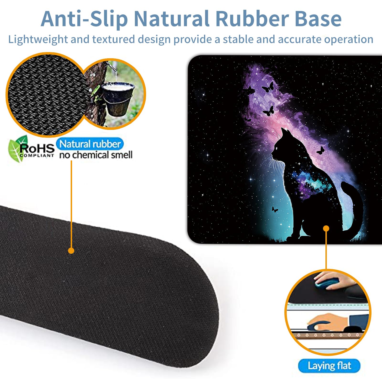 Keyboard Wrist Rest + Mouse Pad + Mouse Wrist Rest Support Set + Coaster, Ergonomic Memory Foam