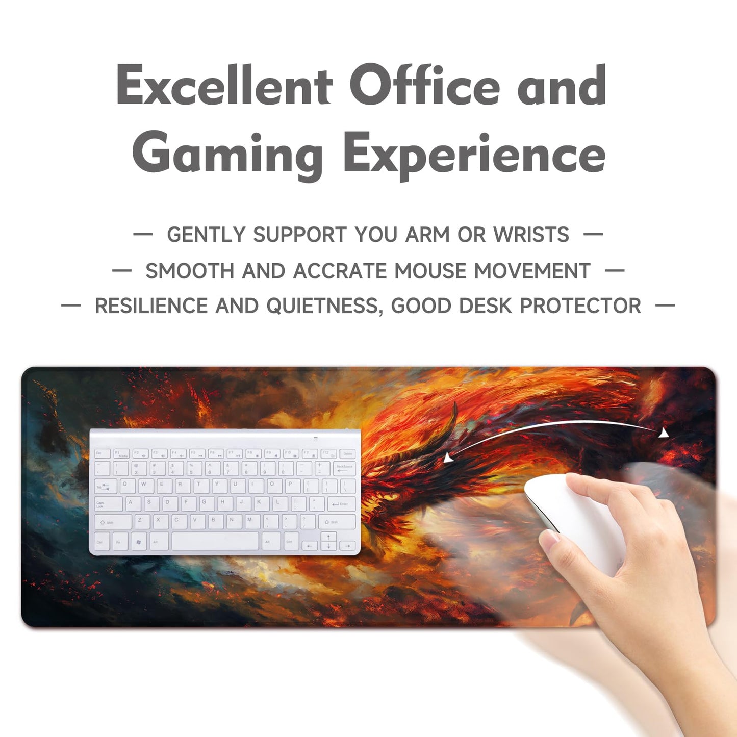 Gaming Mouse Pad Desk Pad XL Large Mouse Mat Keyboard Mat Office Desk Decor AccessoriesKeyboard Mat