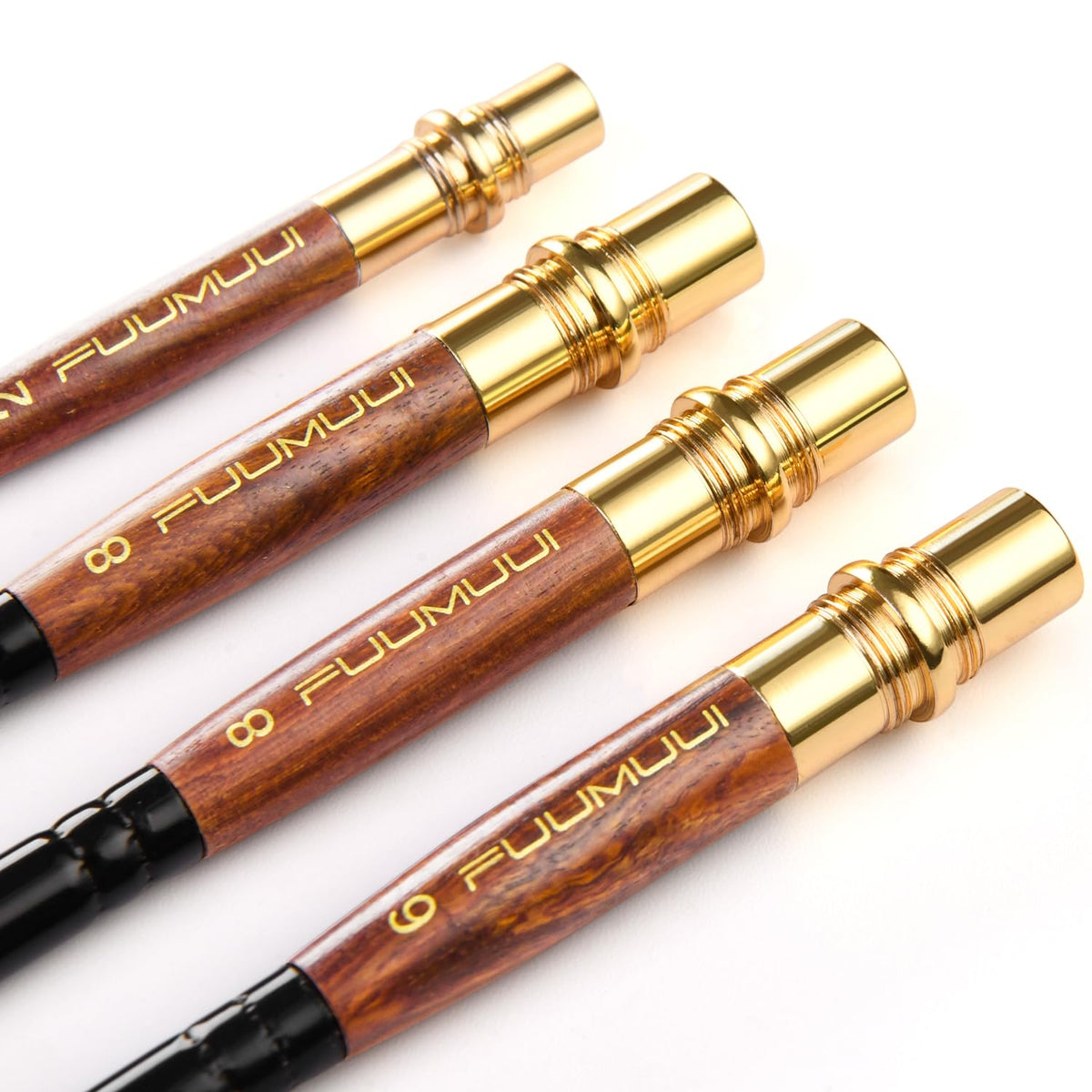 Sable Travel Watercolor Brushes, Fuumuui 4pcs Elegant Sable Travel Brushes Travel Watercolor Kit