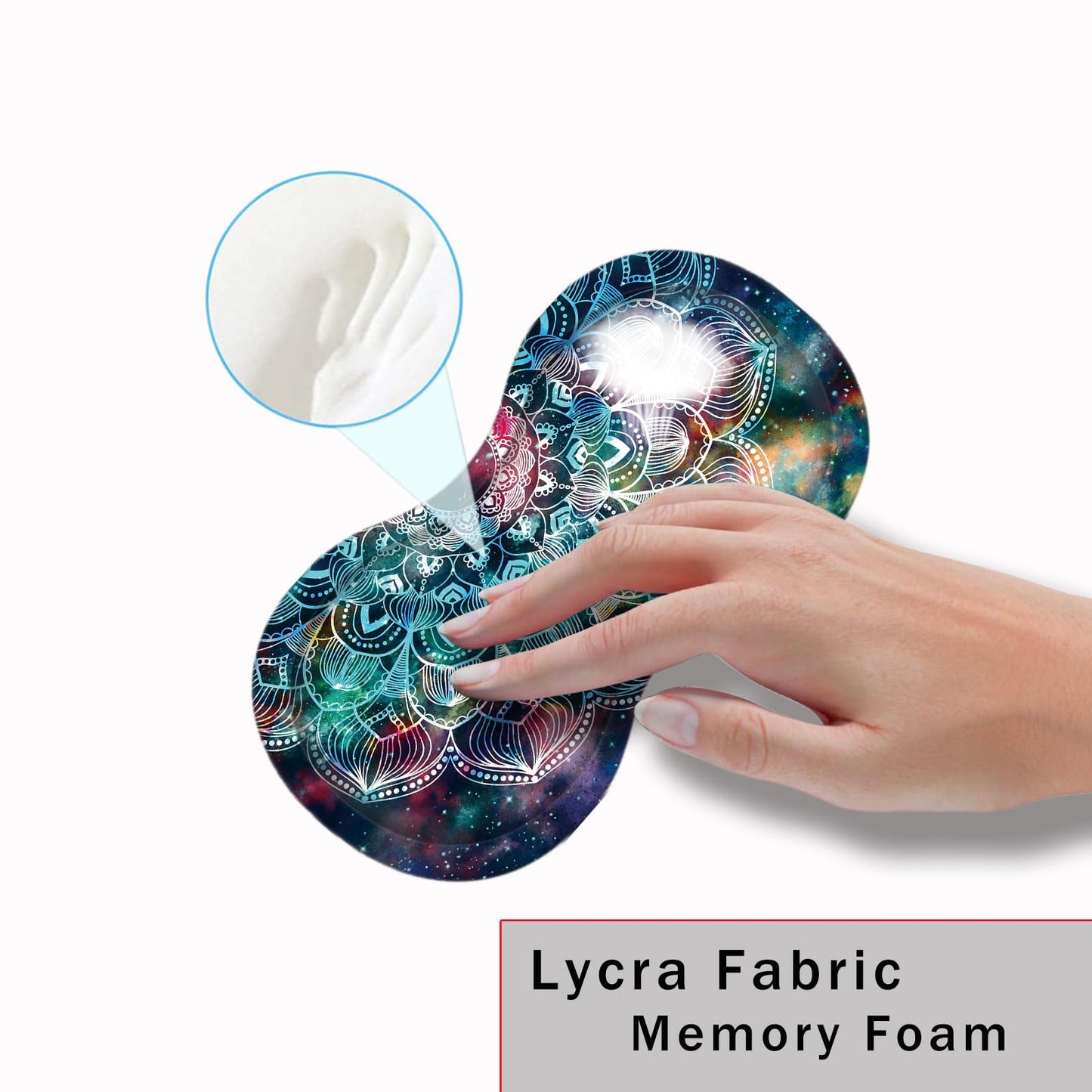 CICPLKSE Mouse Pad with Wrist Support + Desk Mat + Coaster 3 in 1 Set, XL Large Gaming Mousepad
