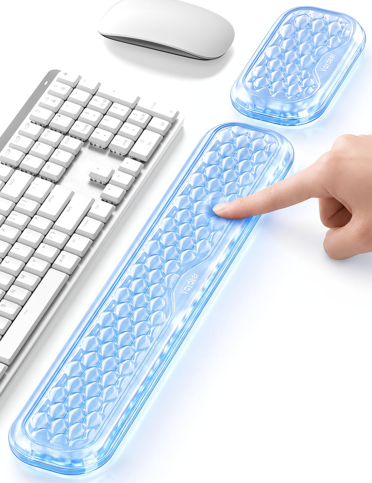 Vaydeer Gel Wrist Rest Set for Keyboard and Mouse, Ergonomic Wrist Support