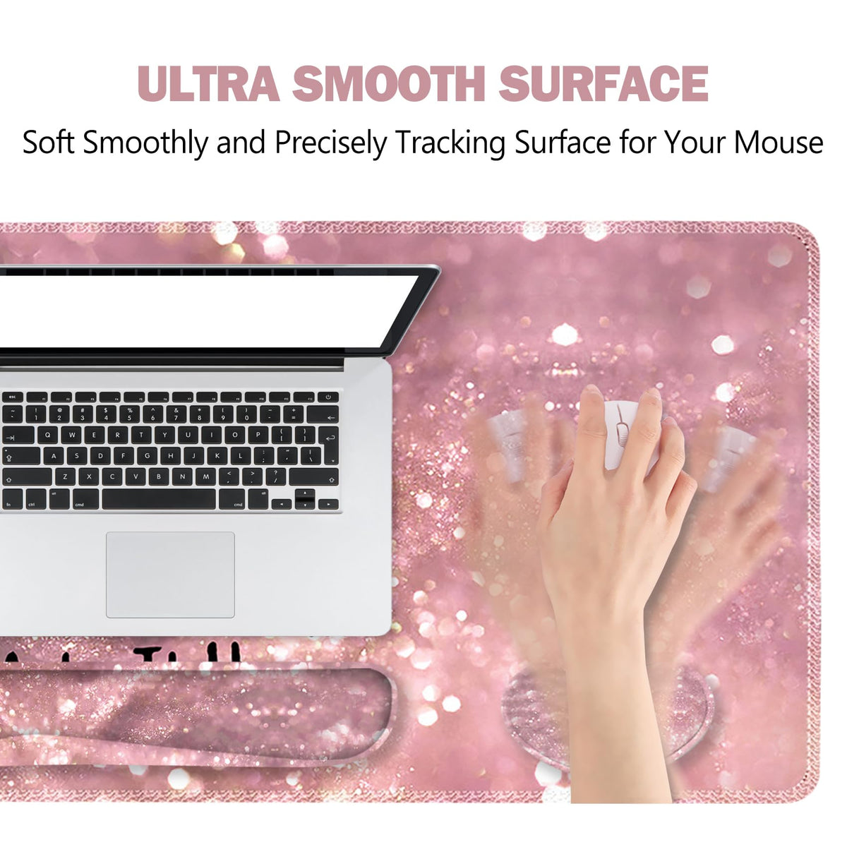 ToLuLu Extended Gaming Mouse Pad, Memory Foam Ergonomic Keyboard Mouse Wrist Rest Support Set