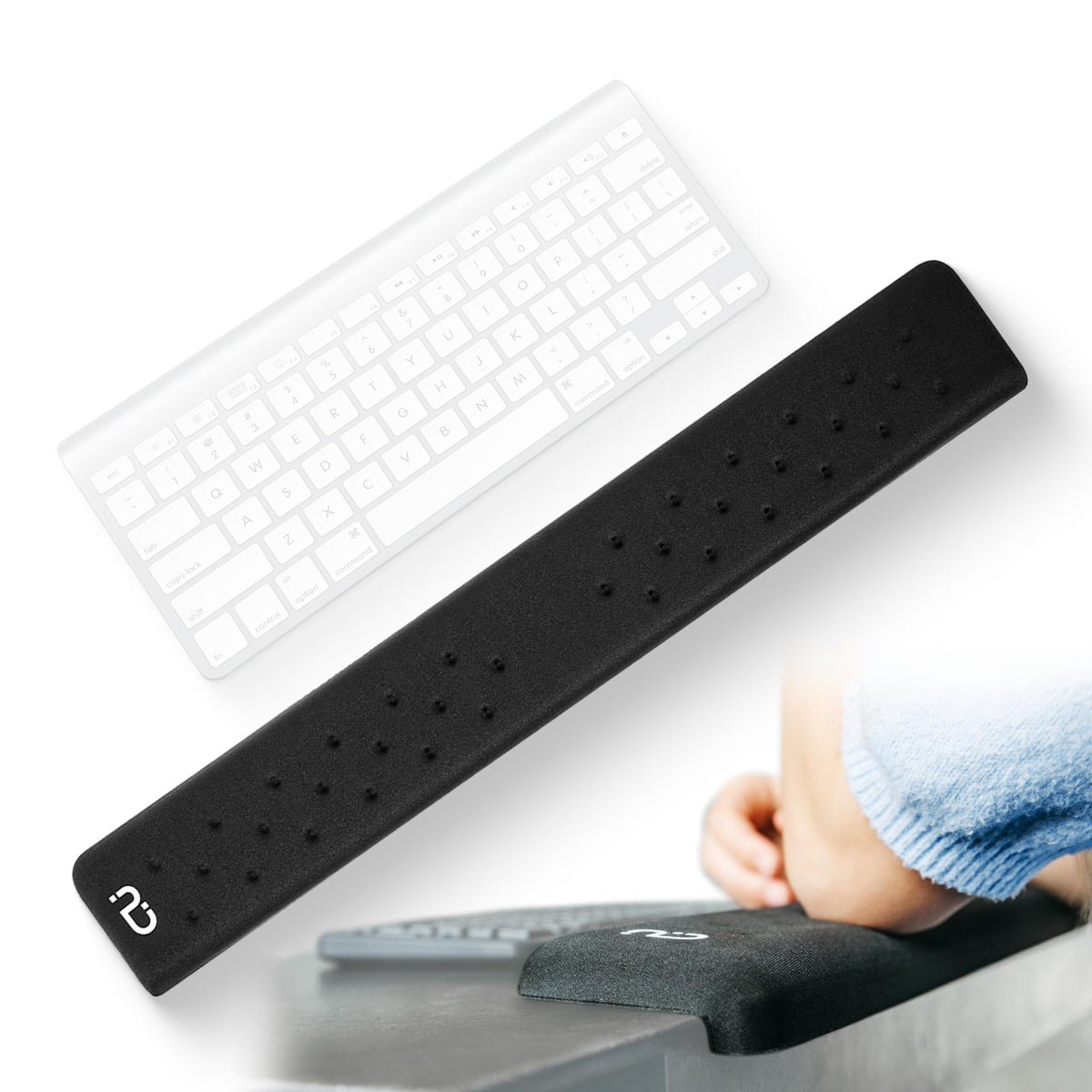 EdgeRest PostureUp L-Shaped Desk Long Wrist Rest Elbow, Forearm & Wrist Comfort Support for Table
