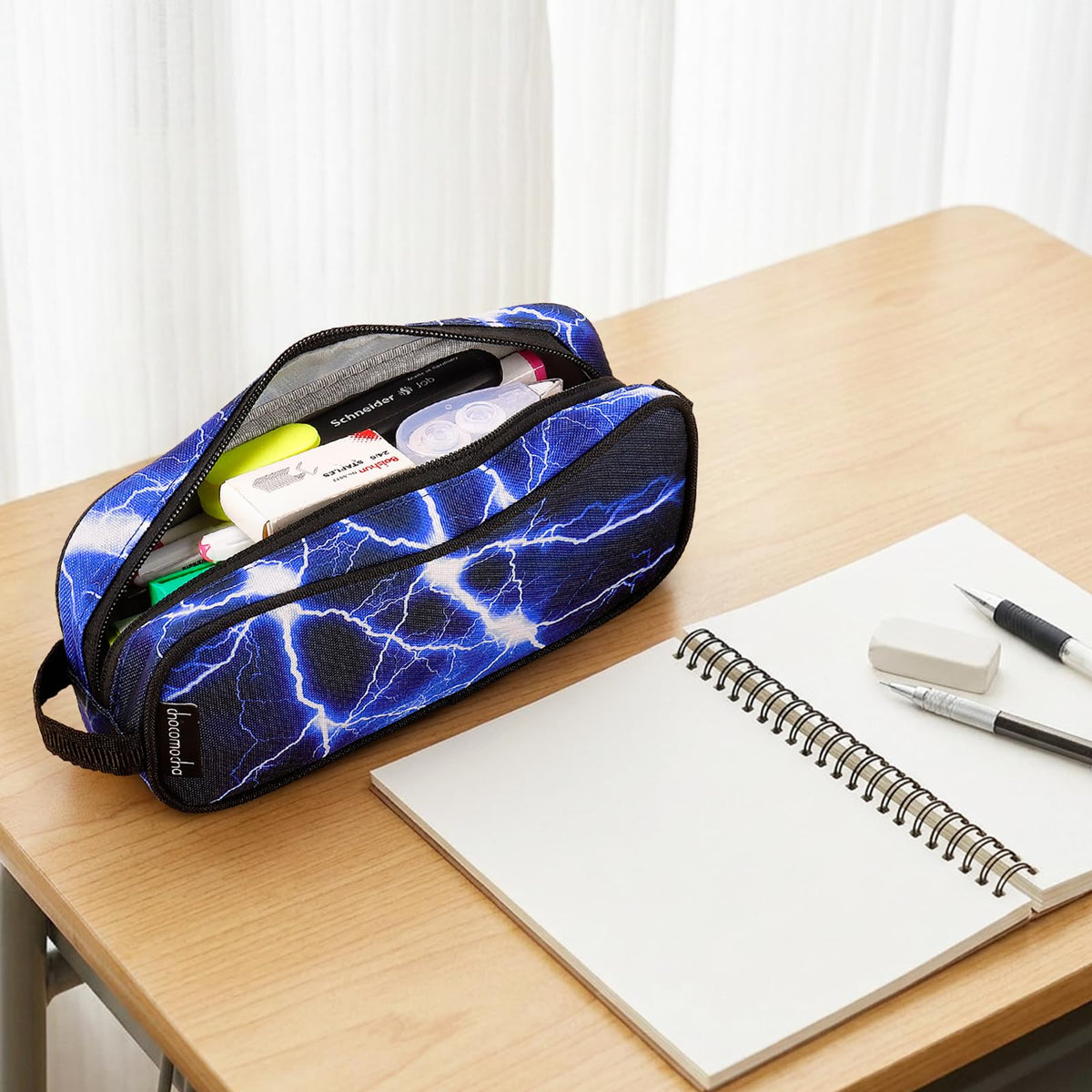 Choco Mocha Boys Pencil Pouch for Kids, Soft Zipper Pencil Case for Boys Toddler, Kids Pencil Case