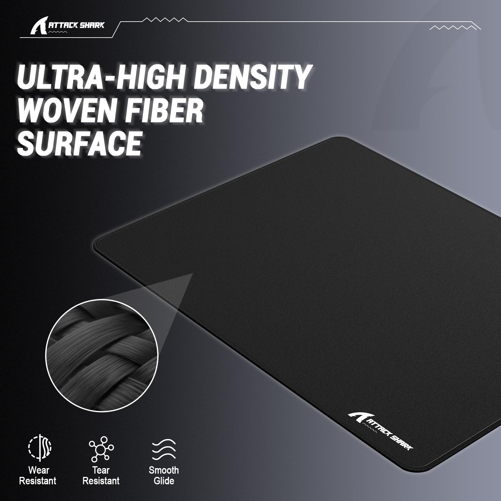 ATTACK SHARK CM02SE Gaming Mouse Pad for Esports Speed Mouse mats for Desk Waterproof Surface