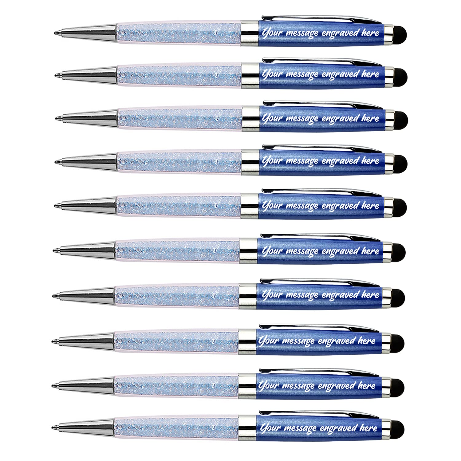 Ancolo Personalized Business Pens with Crystal for Office Colleague Friends