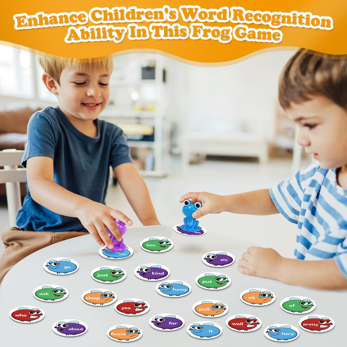 Torlam Sight Word Games Frog Site Words Educational Flash Cards Kindergarten Phonics Learning Games