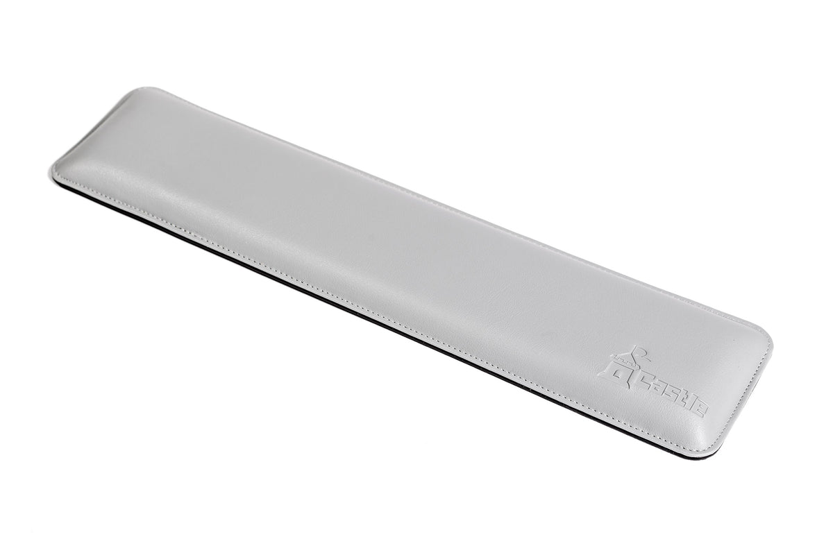 Bailey Full Size by Castle - Leather Ergonomic Computer Wrist Rest Pad for Keyboards with Around