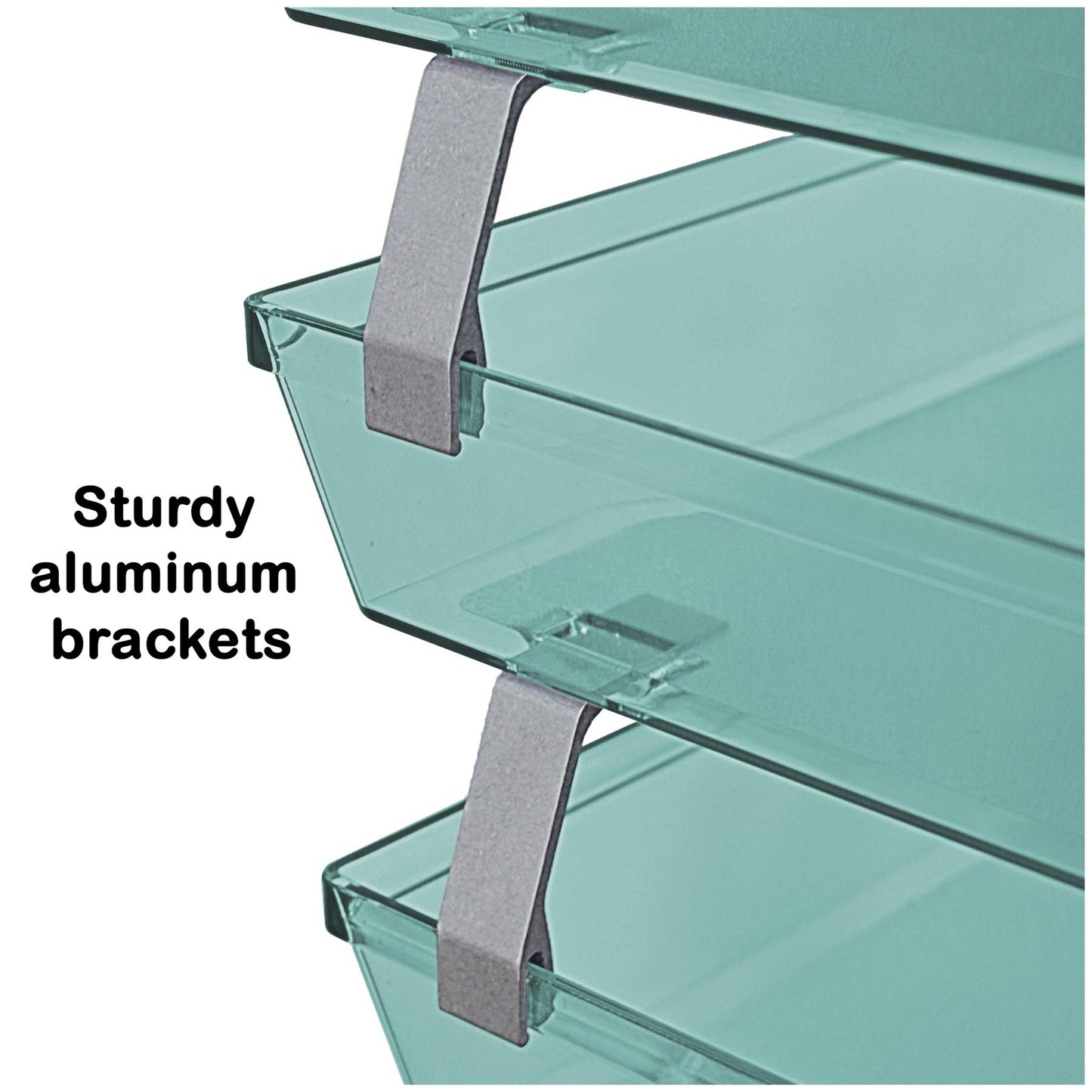 Acrimet Facility 3 Tier Letter Tray, Side Load, Letter Size/A4, Desktop File Organizer, Plastic