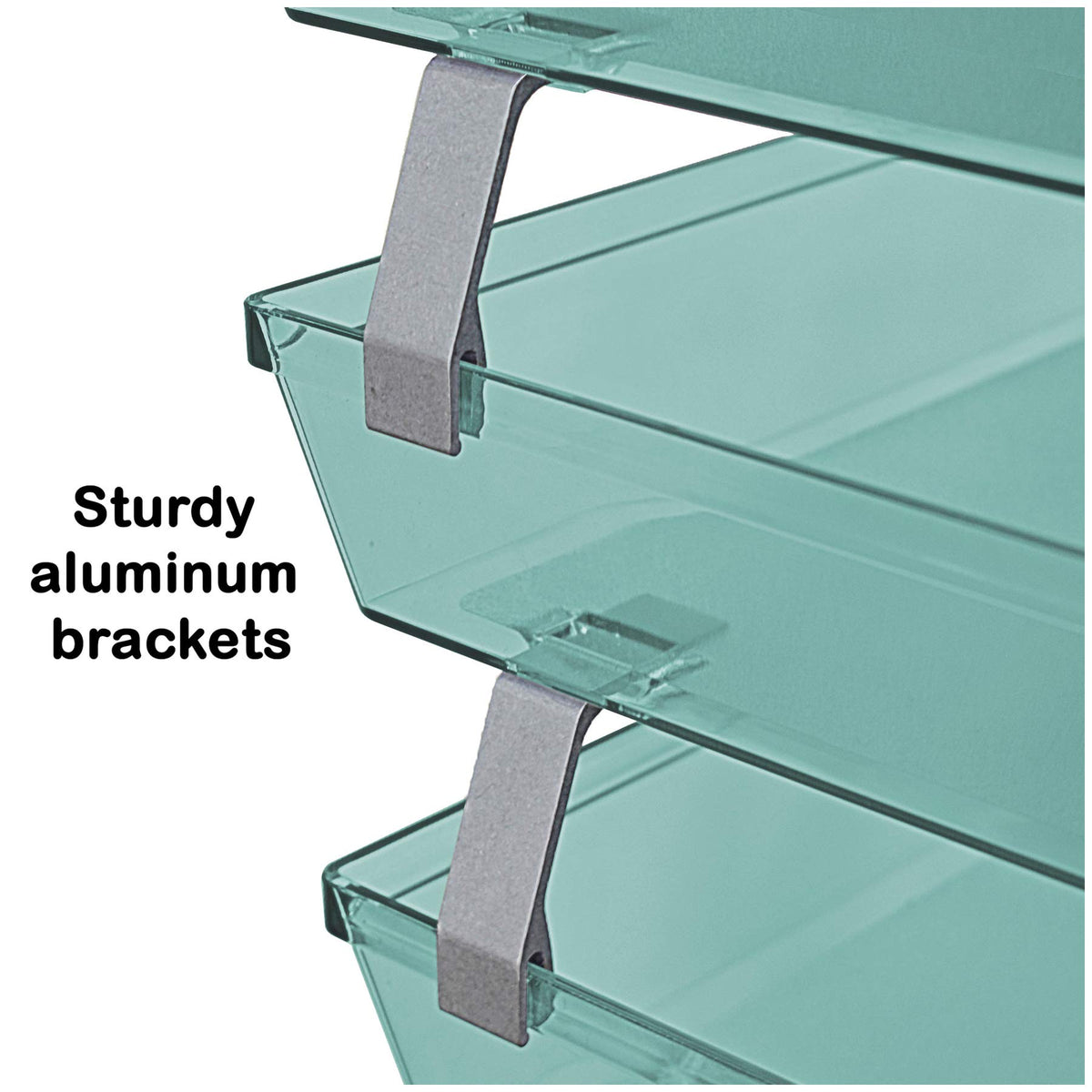 Acrimet Facility 3 Tier Letter Tray, Side Load, Letter Size/A4, Desktop File Organizer, Plastic