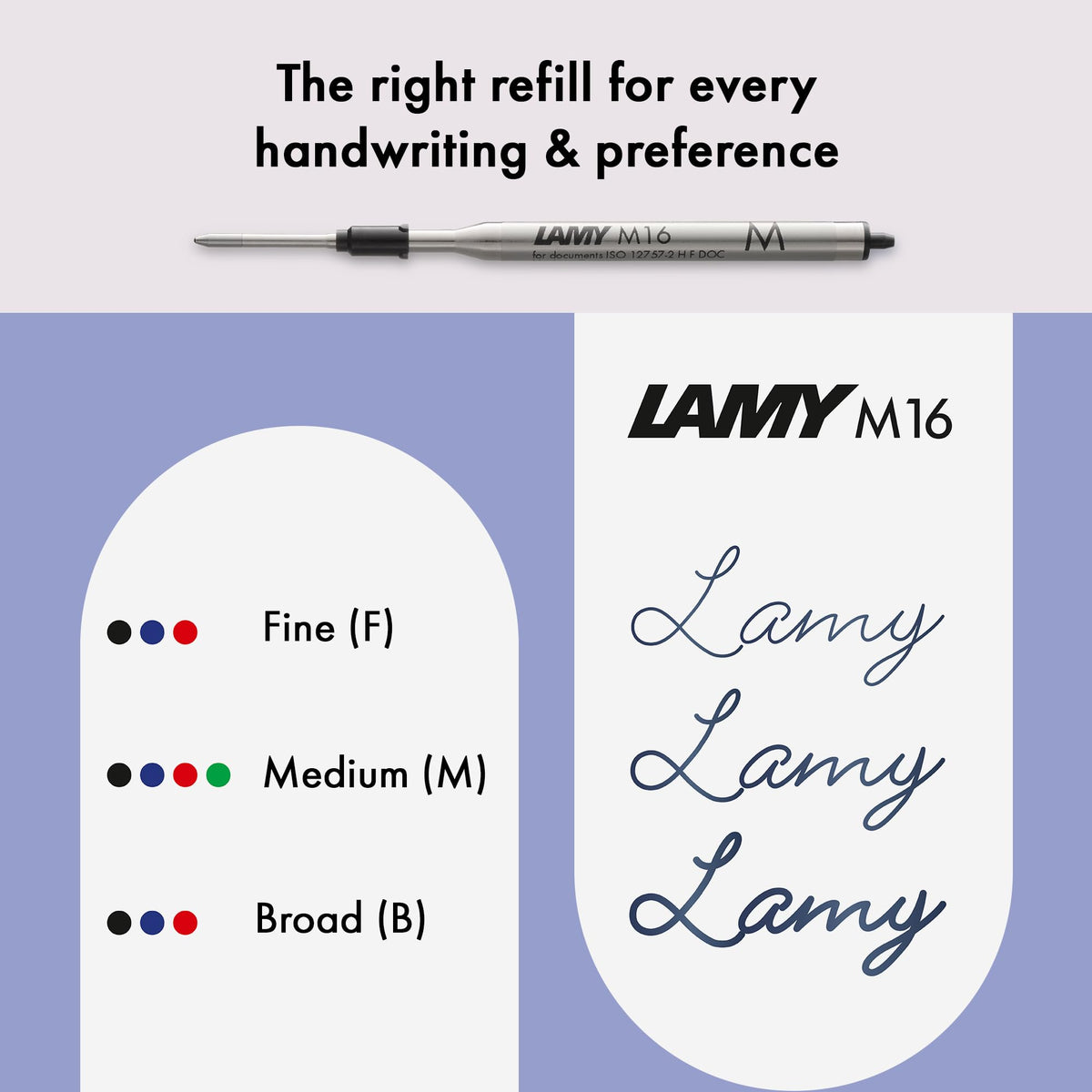 Lamy logo matt black - Ballpoint Pen in an elegant & robust stainless steel case - line width M