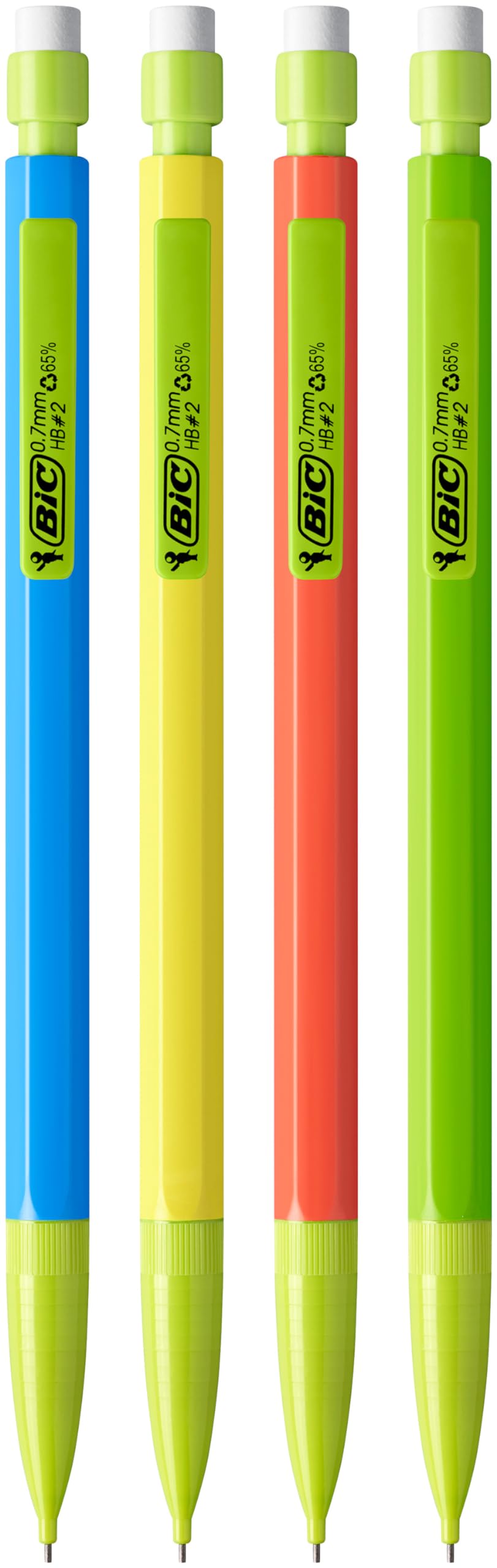 BIC Matic ECOlutions Mechanical Pencils - Box of 50 with Assorted Barrel Colours - 0.7 mm HB