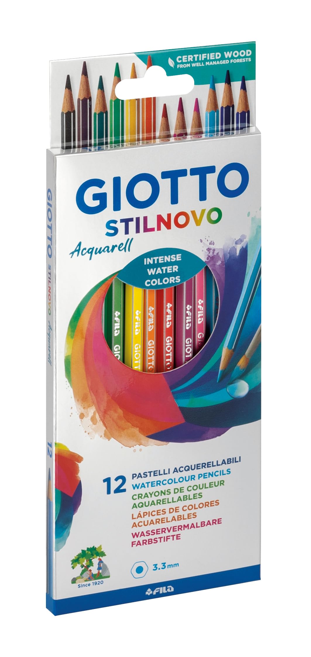 Giotto Stilnovo 255700 coloring pencils - pack of 12